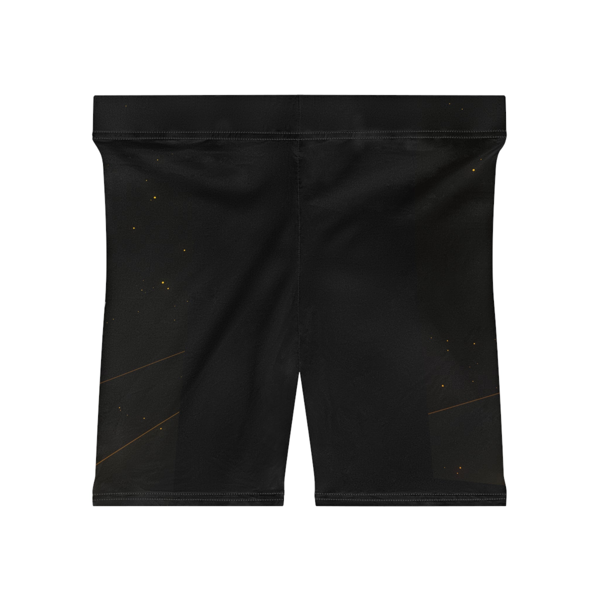 Leo Zodiac Biker Shorts — Women's Astrological Black Cycling Shorts