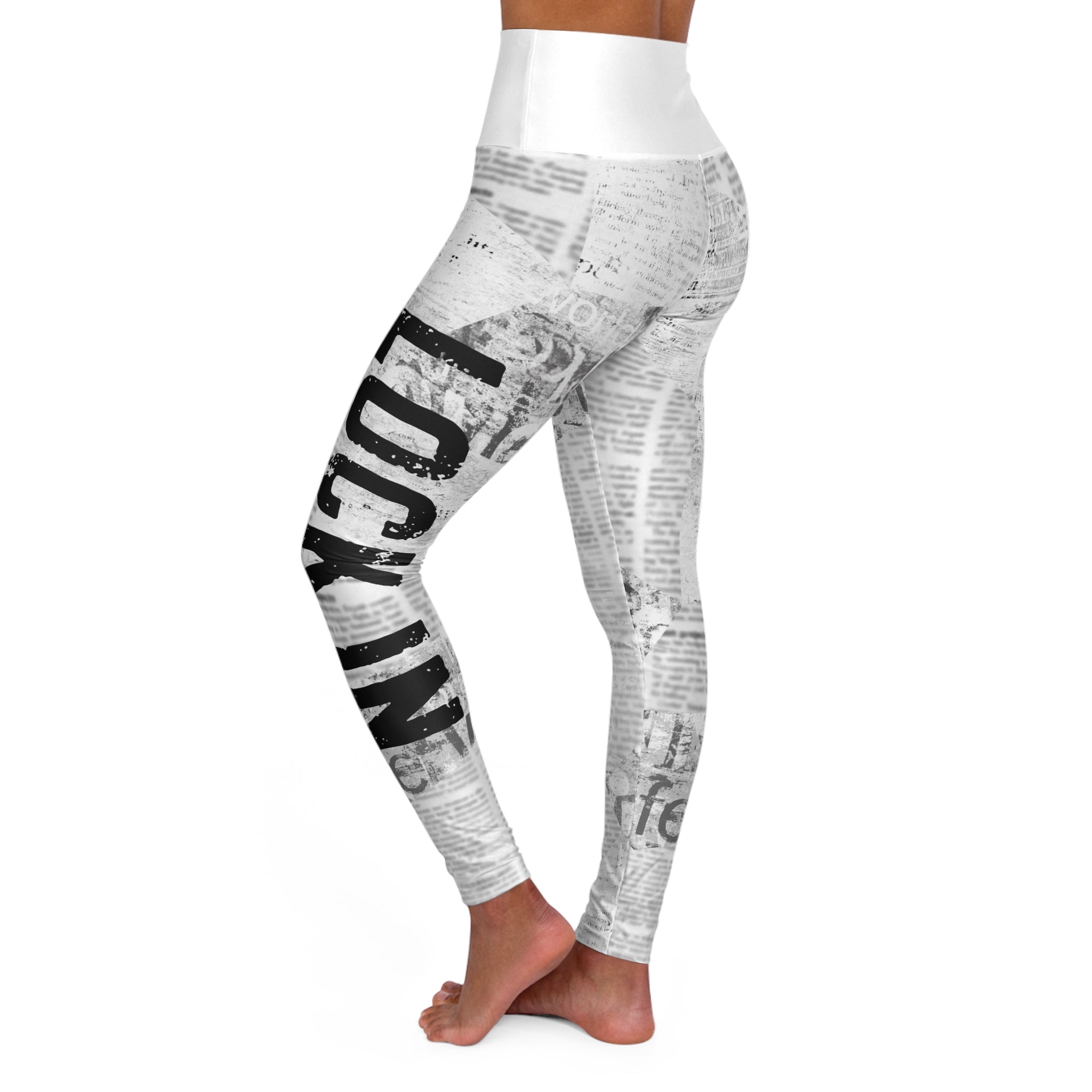 High Waisted Yoga Leggings (AOP)