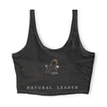 Leo Zodiac Sports Bra — Gold Lion Astrology Activewear