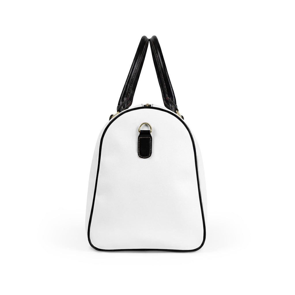 Faux Leather Travel Bag — 'LI Lockin' Pink Logo Weekender Duffel