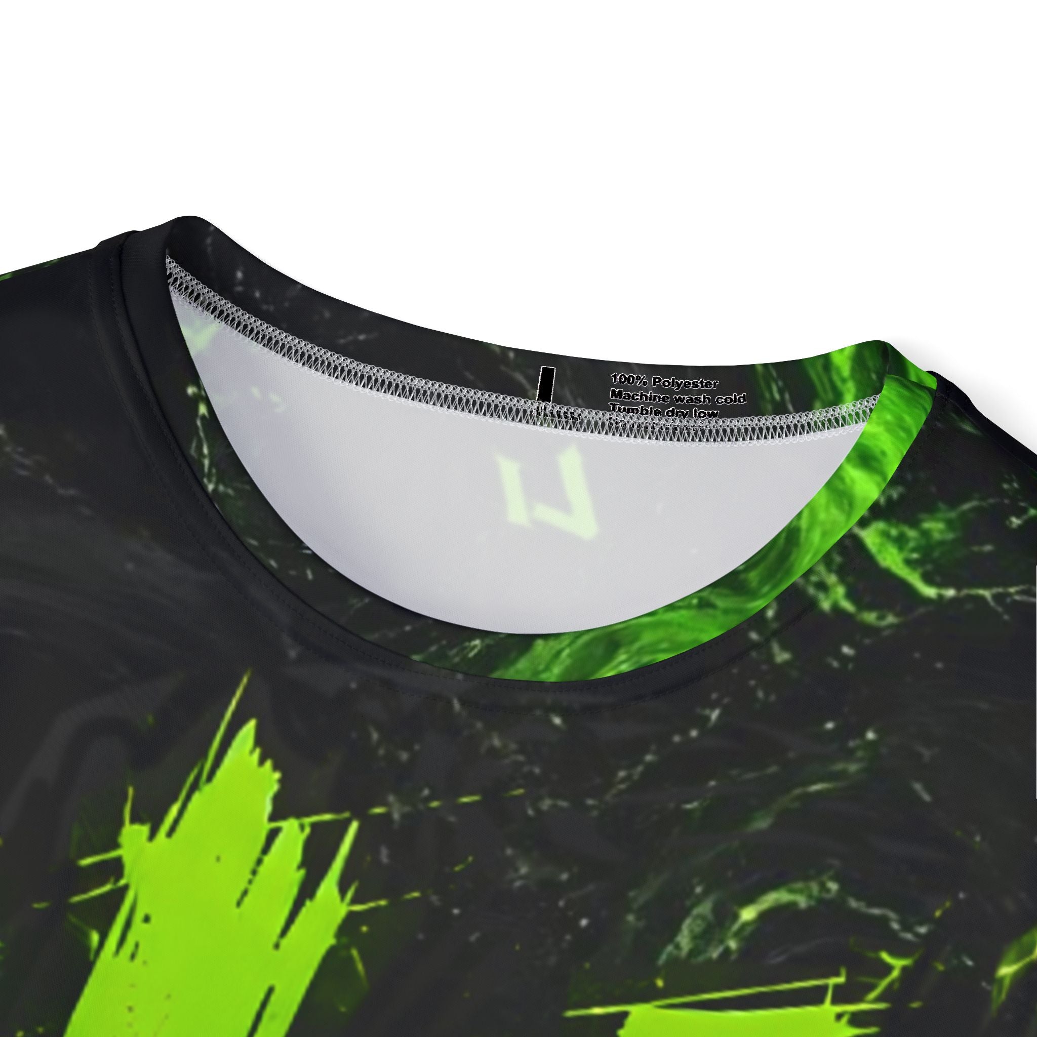 Men's Sports Jersey – 'Level Up' Green Marble Gaming Jersey