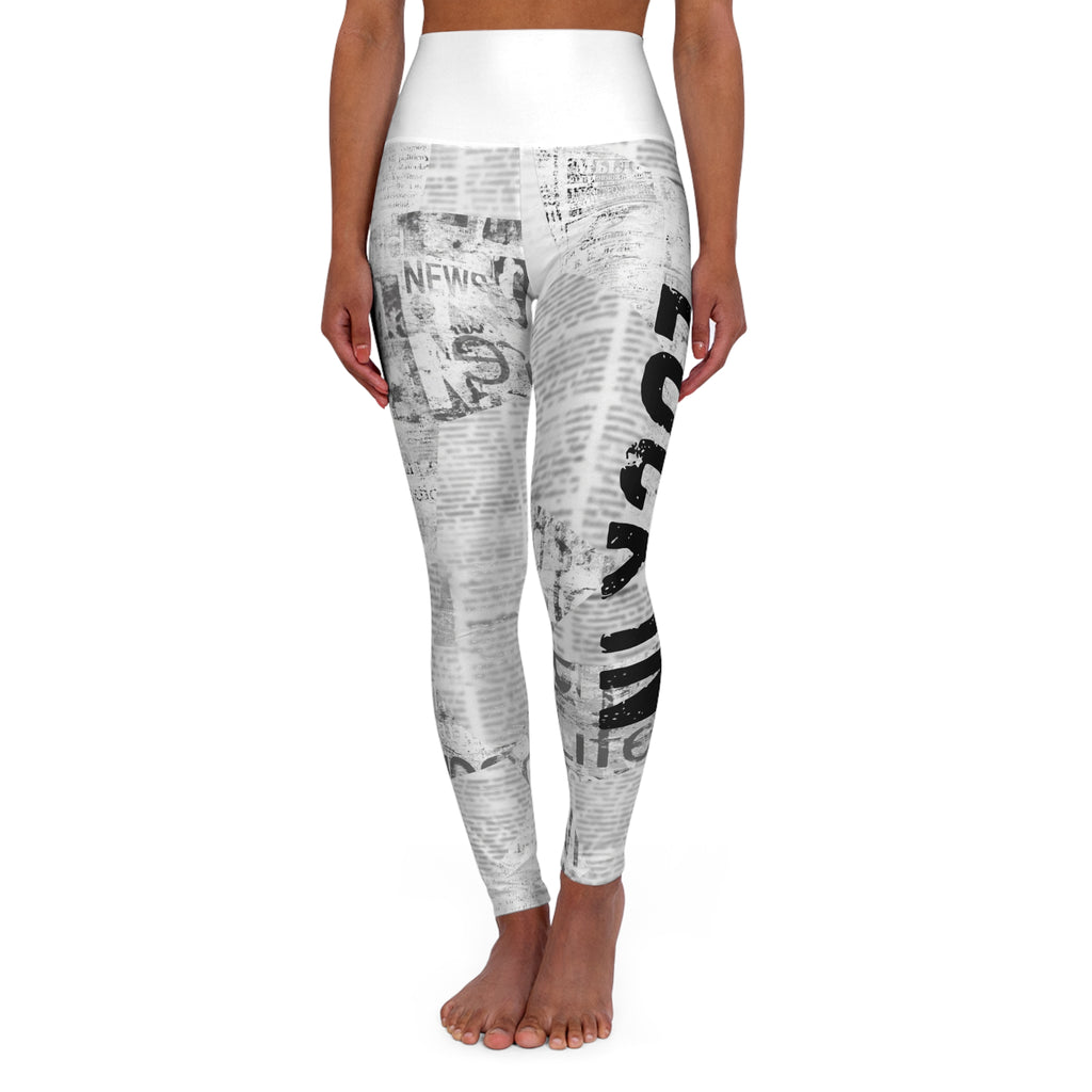 High Waisted Yoga Leggings (AOP)