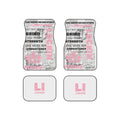 Motivational 'Lockin' Fitness Car Floor Mats (Set of 4)