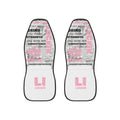 Car Seat Covers — Motivational Fitness Typography Pink Design