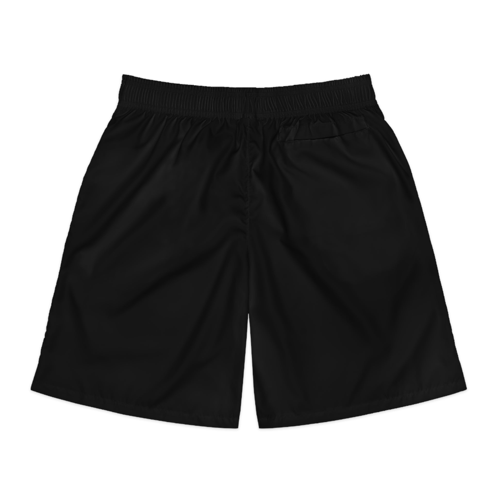 Lockin Black Athletic Jogger Shorts — 'LOCKIN' Distressed Logo