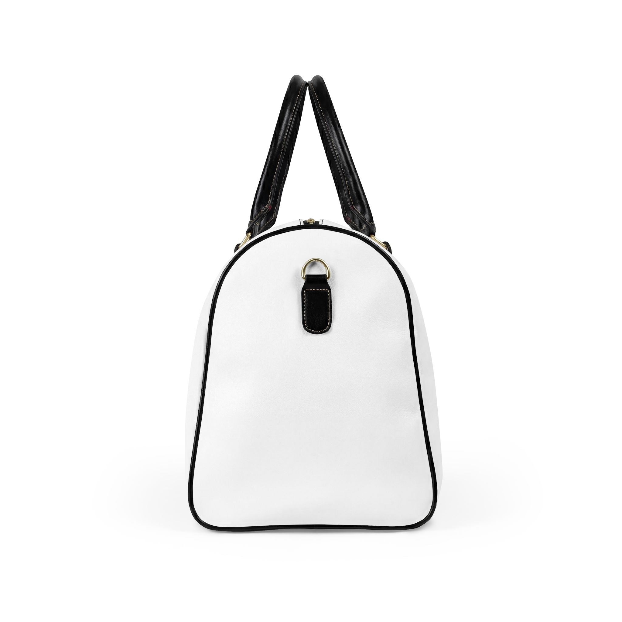 Faux Leather Travel Bag — 'LI Lockin' Pink Logo Weekender Duffel