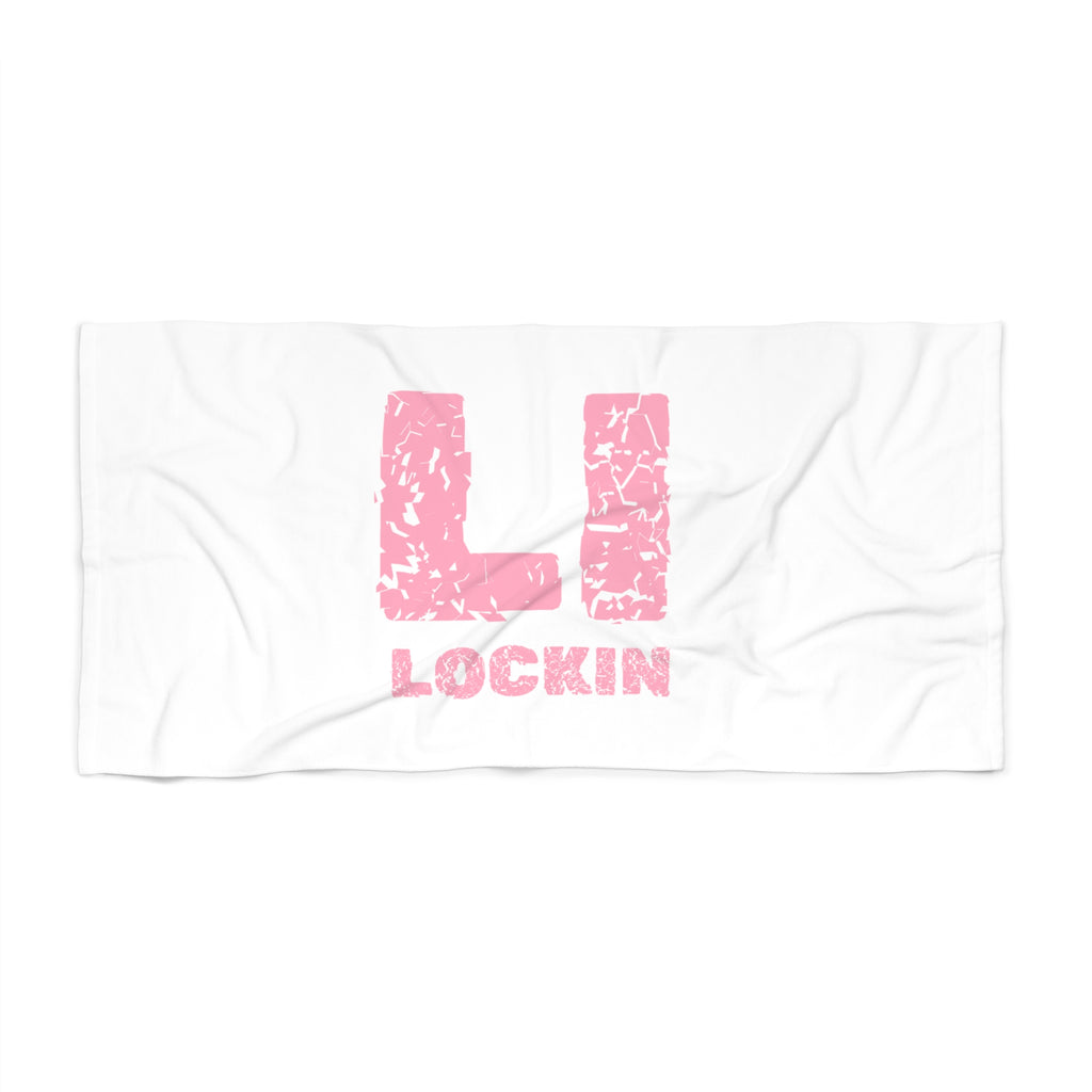Pink 'Li Lockin' Beach Towel – Funny Hawaiian Vacation Pool & Ocean Towel