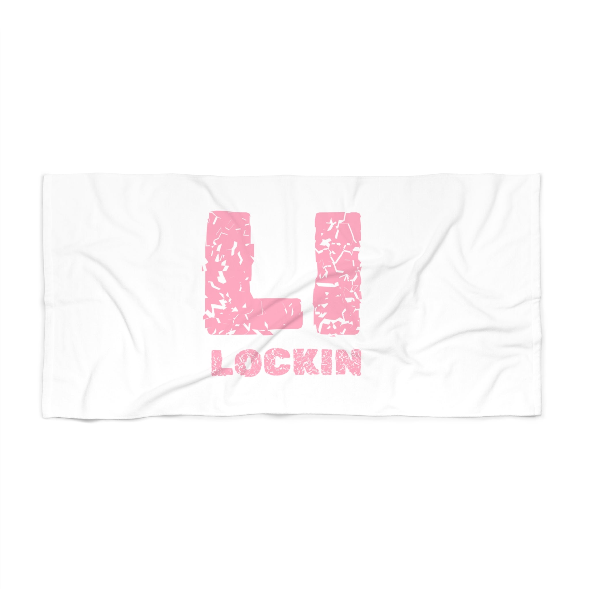 Pink 'Li Lockin' Beach Towel – Funny Hawaiian Vacation Pool & Ocean Towel