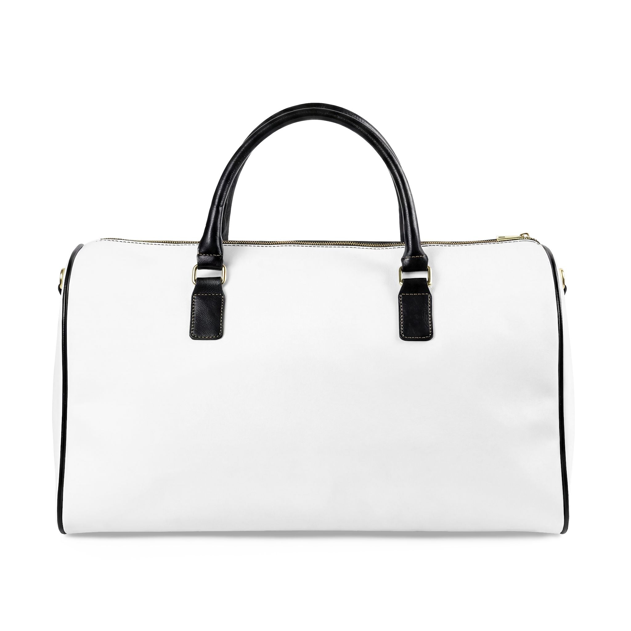 Faux Leather Travel Bag — 'LI Lockin' Pink Logo Weekender Duffel