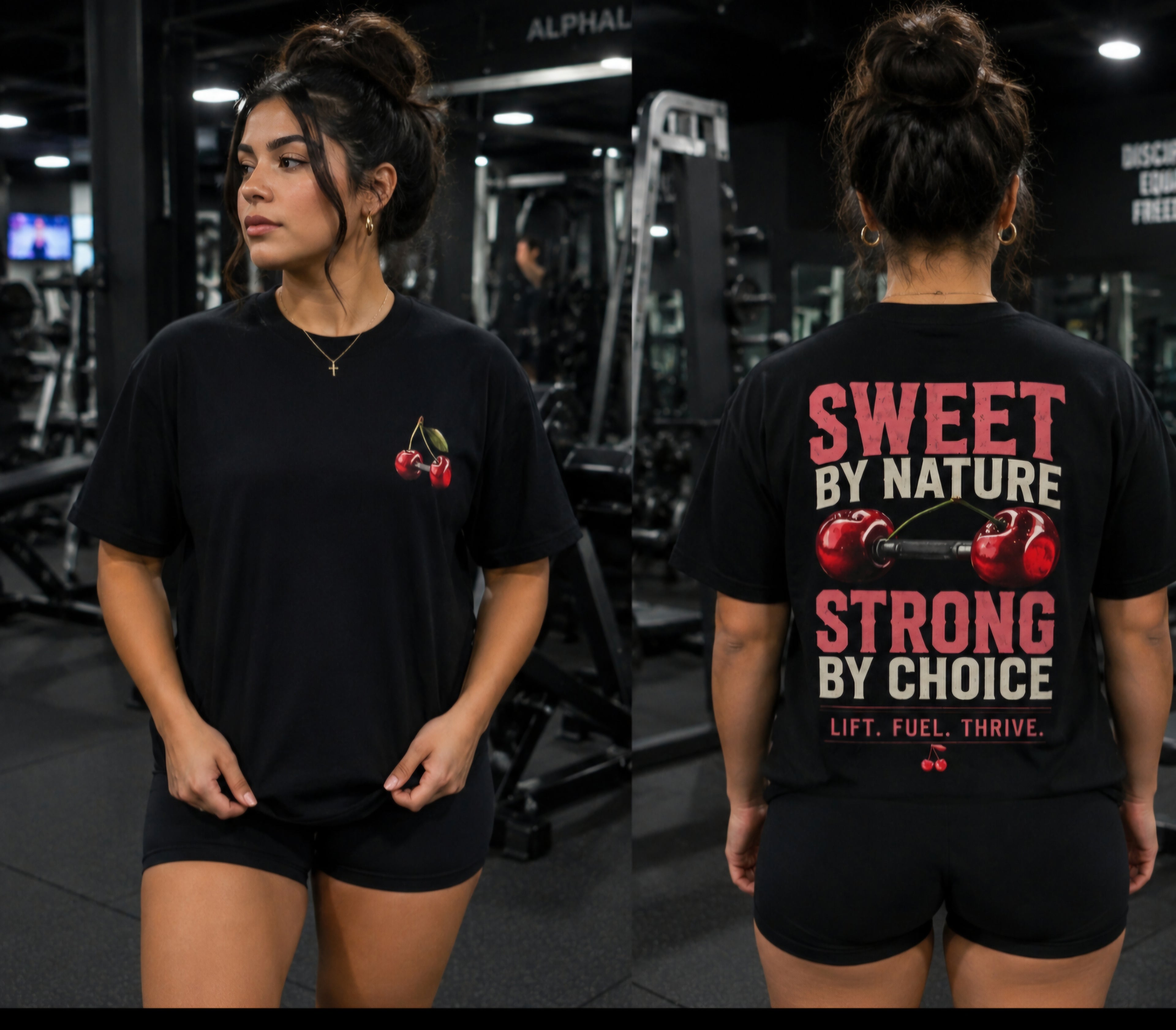 Lock In — Cherry Unisex Triblend Tee