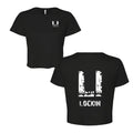 Level Up — Ladies' Flowy Cropped T-Shirt